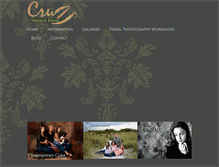 Tablet Screenshot of cruzportrait.com